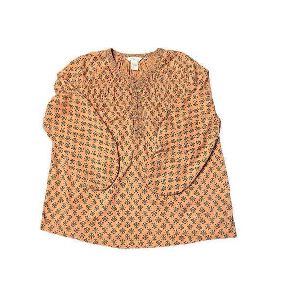 Sundance Peasant Top Womens M Long Sleeve 3/4 Button Front Boho Cottagecore Fall - Picture 9 of 12